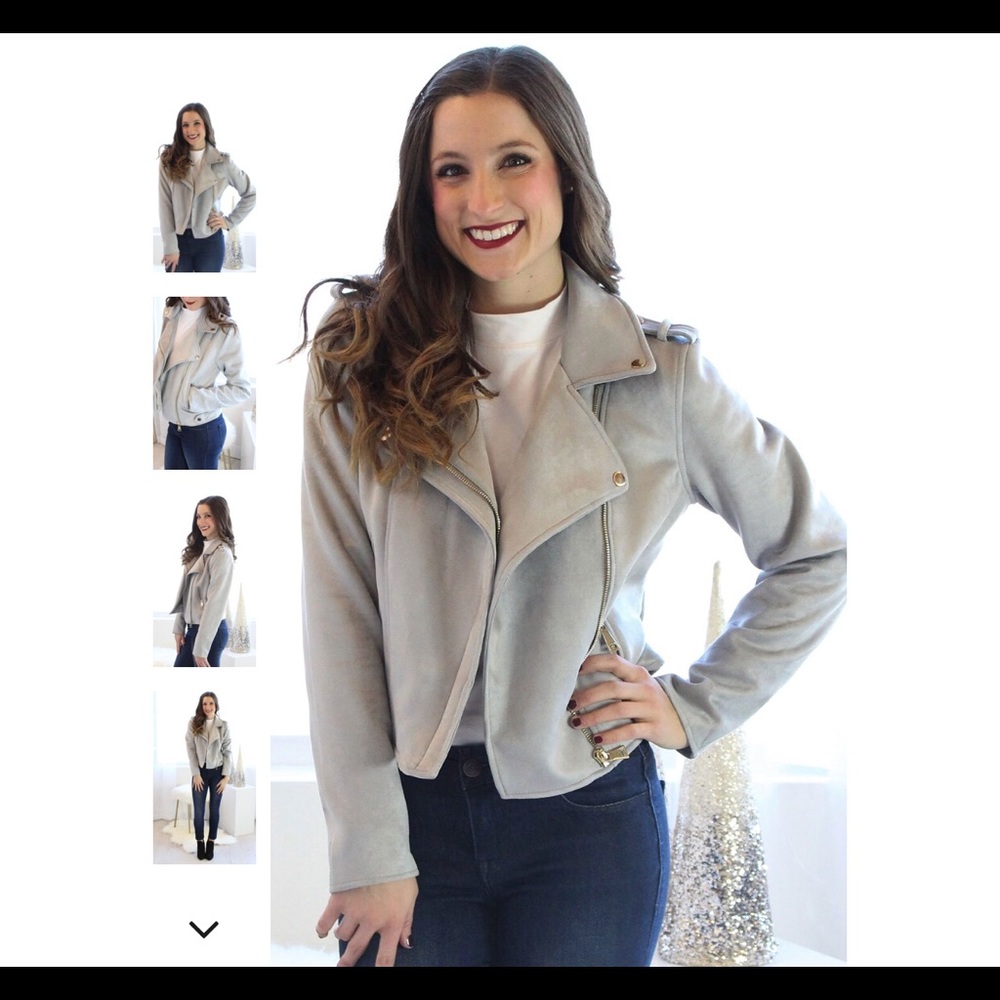 Stella Suede Biker Jacket - Picture 1 of 2